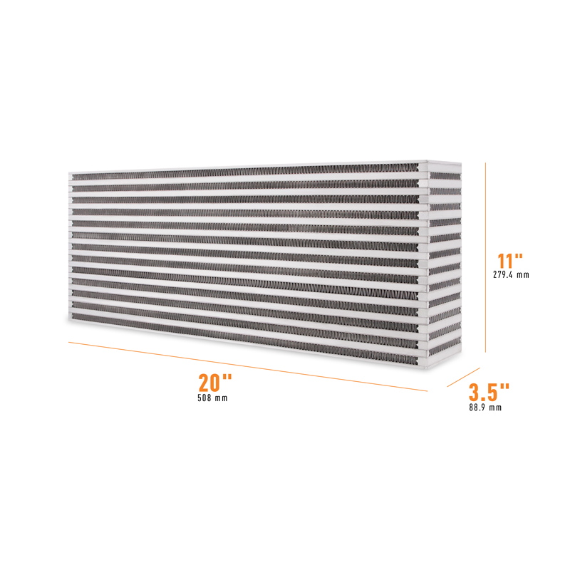 Mishimoto Universal Air-to-Air Race Intercooler Core, 22.00" x 11.00" x 3.50"
