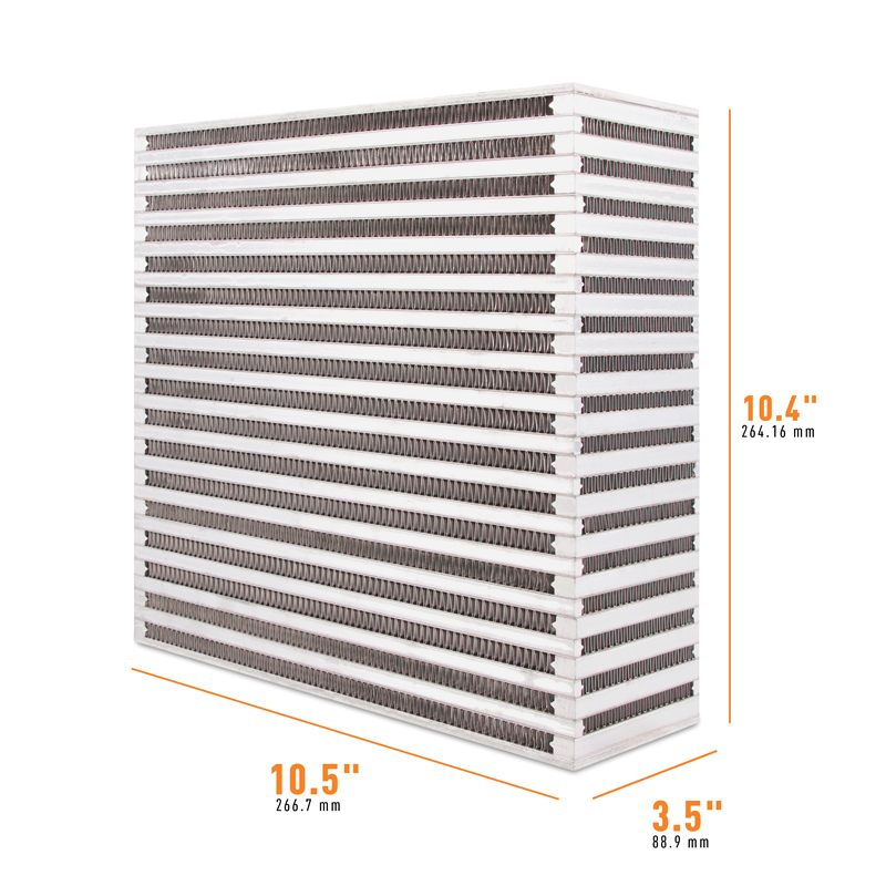 Mishimoto Universal Air-to-Air Race Intercooler Core, 10.50" x 10.40" x 3.50"