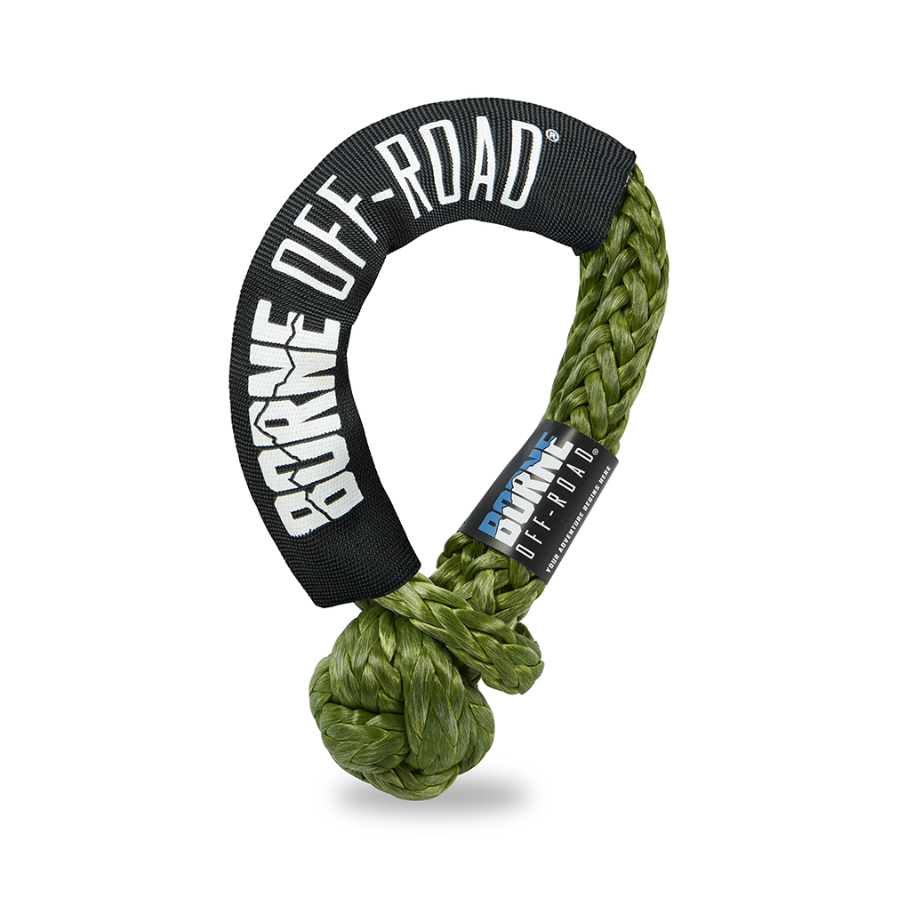 Mishimoto 7/16" X 20" Soft Shackle, Army Green