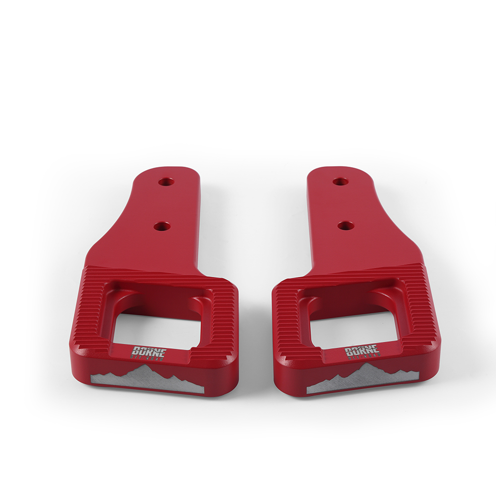 Mishimoto 09+ F150 / 2017+ Raptor Billet Tow Hooks, Red
