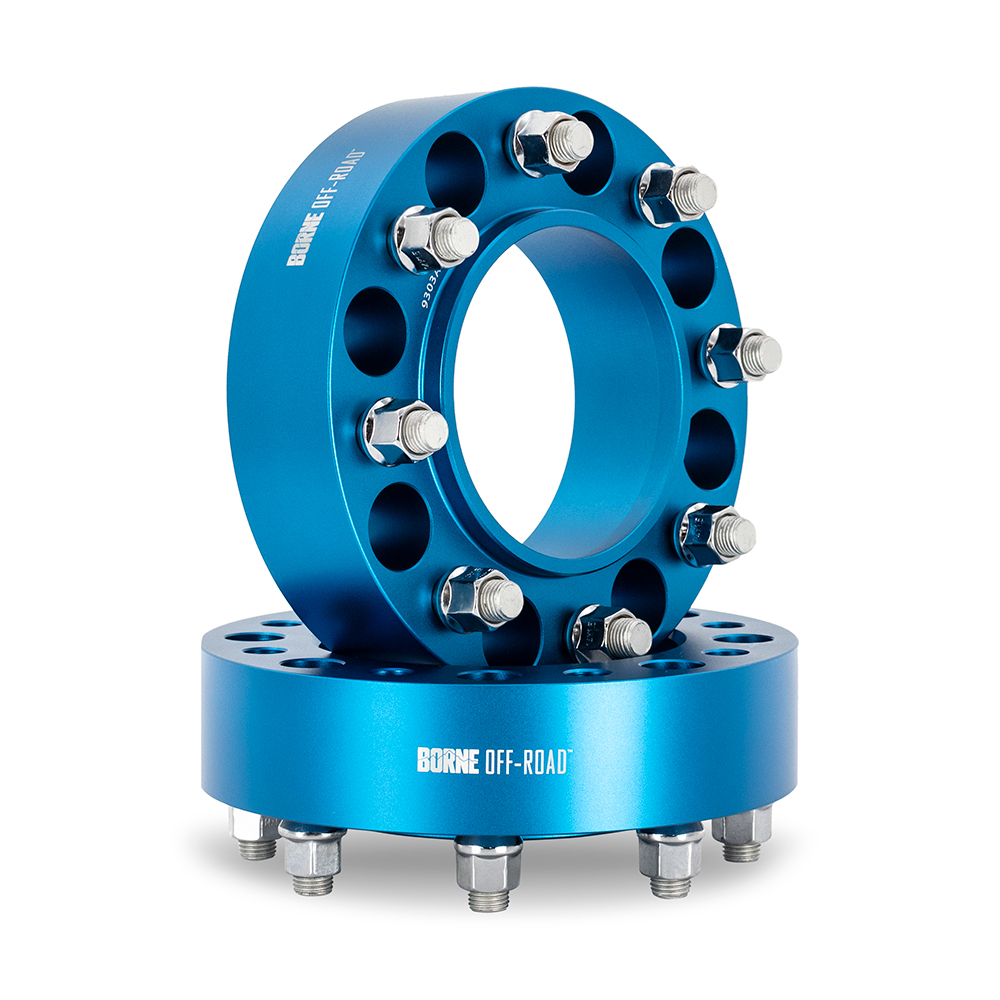 Mishimoto Borne Off-Road Wheel Spacers, 8X170, 125, 50, M14, Blue