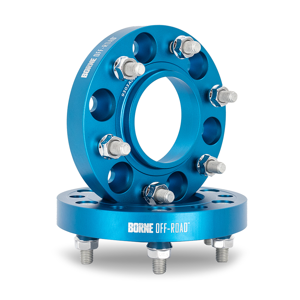 Mishimoto Borne Off-Road Wheel Spacers, 6x139.7, 106, 25, M12, Blue