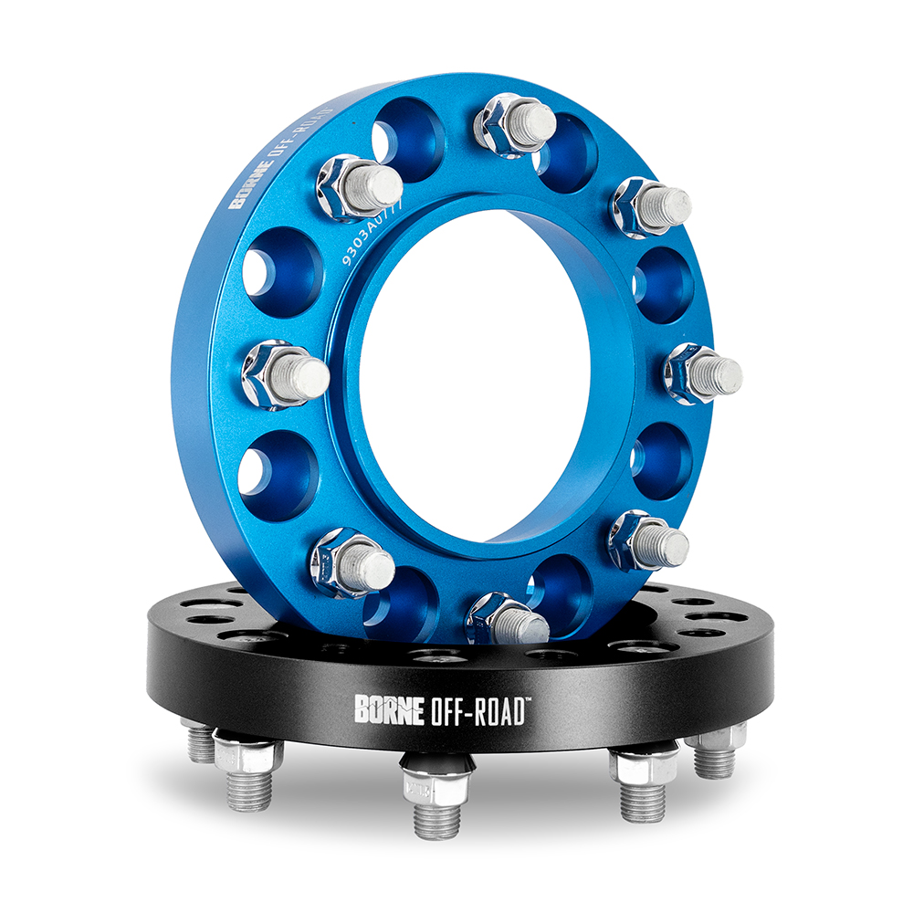 Mishimoto Borne Off-Road Wheel Spacers, 8X165.1, 121.3, 25, M14, Blk