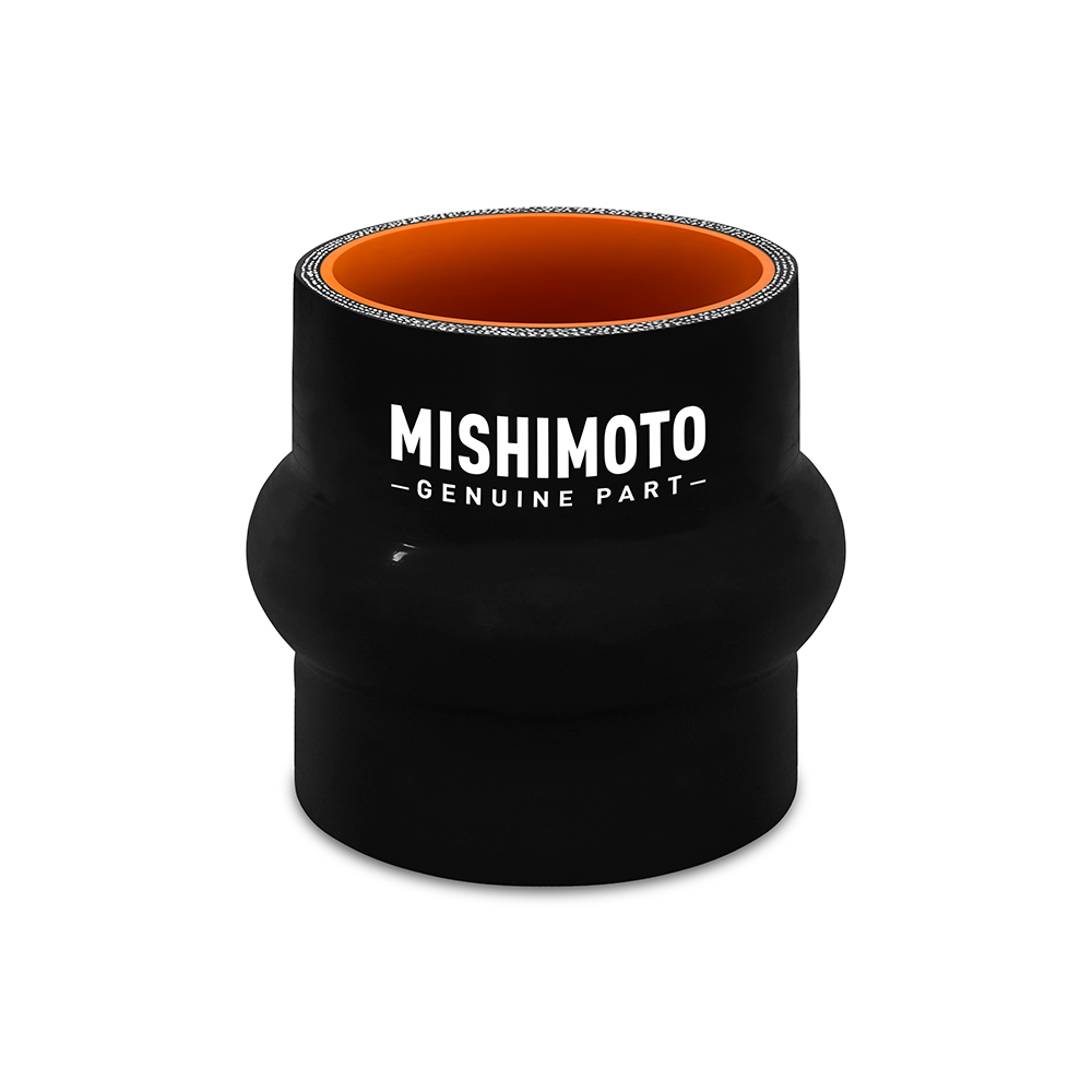 Mishimoto 3" Hump Straight Silicone Coupler, Black