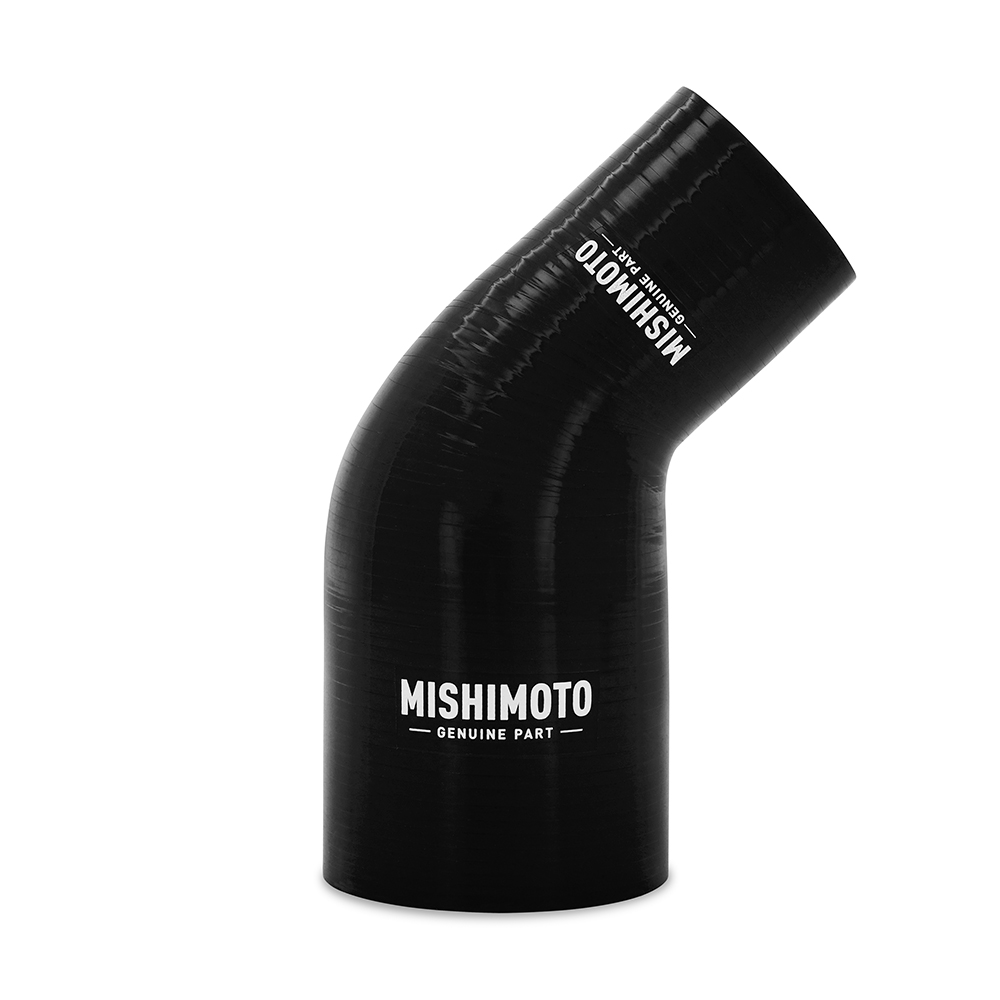 Mishimoto Silicone Reducer Coupler, 45 Degree, 1.75" to 2.5", Black