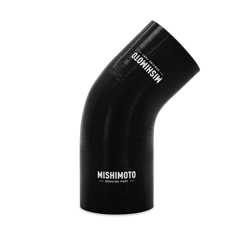 Mishimoto Silicone Reducer Coupler, 45 Degree, 2" to 2.5", Black