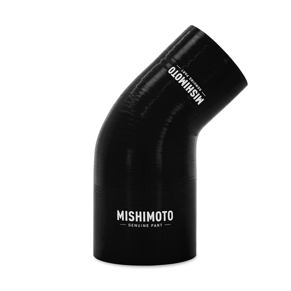 Mishimoto Silicone Reducer Coupler, 45 Degree, 2.5" to 3", Black
