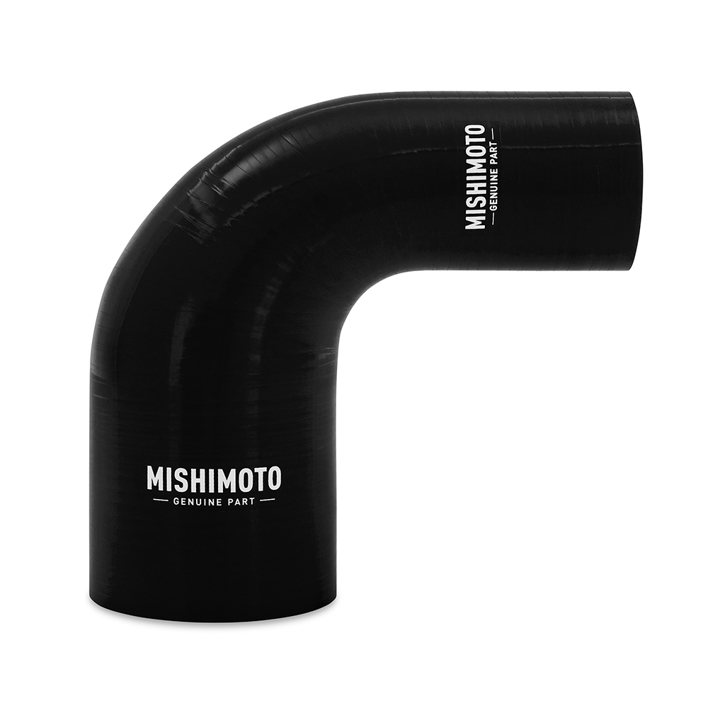 Mishimoto Silicone Reducer Coupler, 90 Degree, 2" to 3", Black