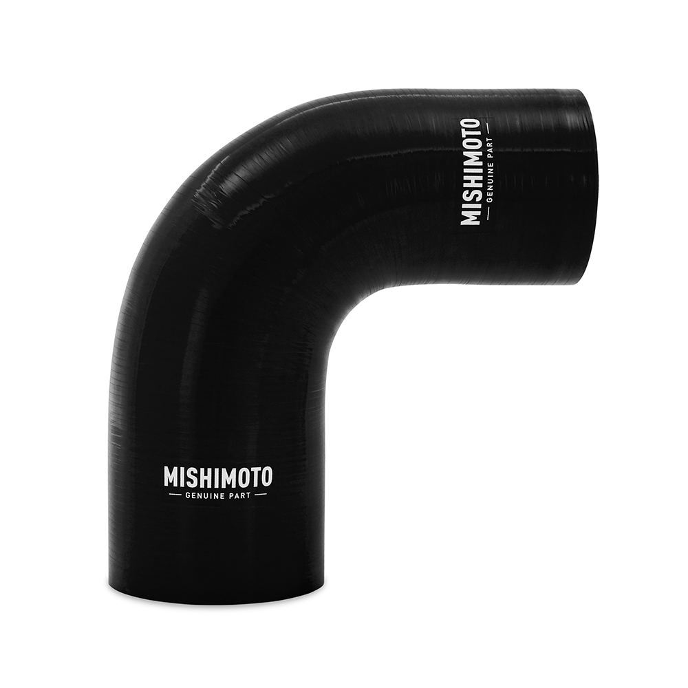 Mishimoto Silicone Reducer Coupler, 90 Degree, 2.75" to 3", Black