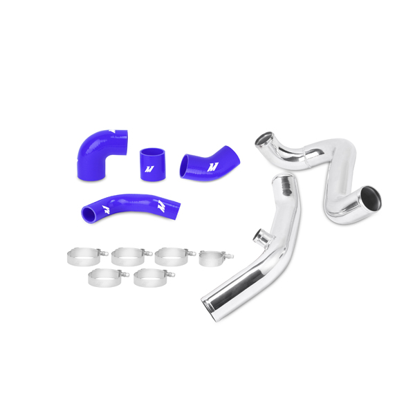 Mishimoto Mitsubishi Lancer Evolution VII/VIII/IX Upper Intercooler Pipe Kit, 2001-2007, Blue Hoses