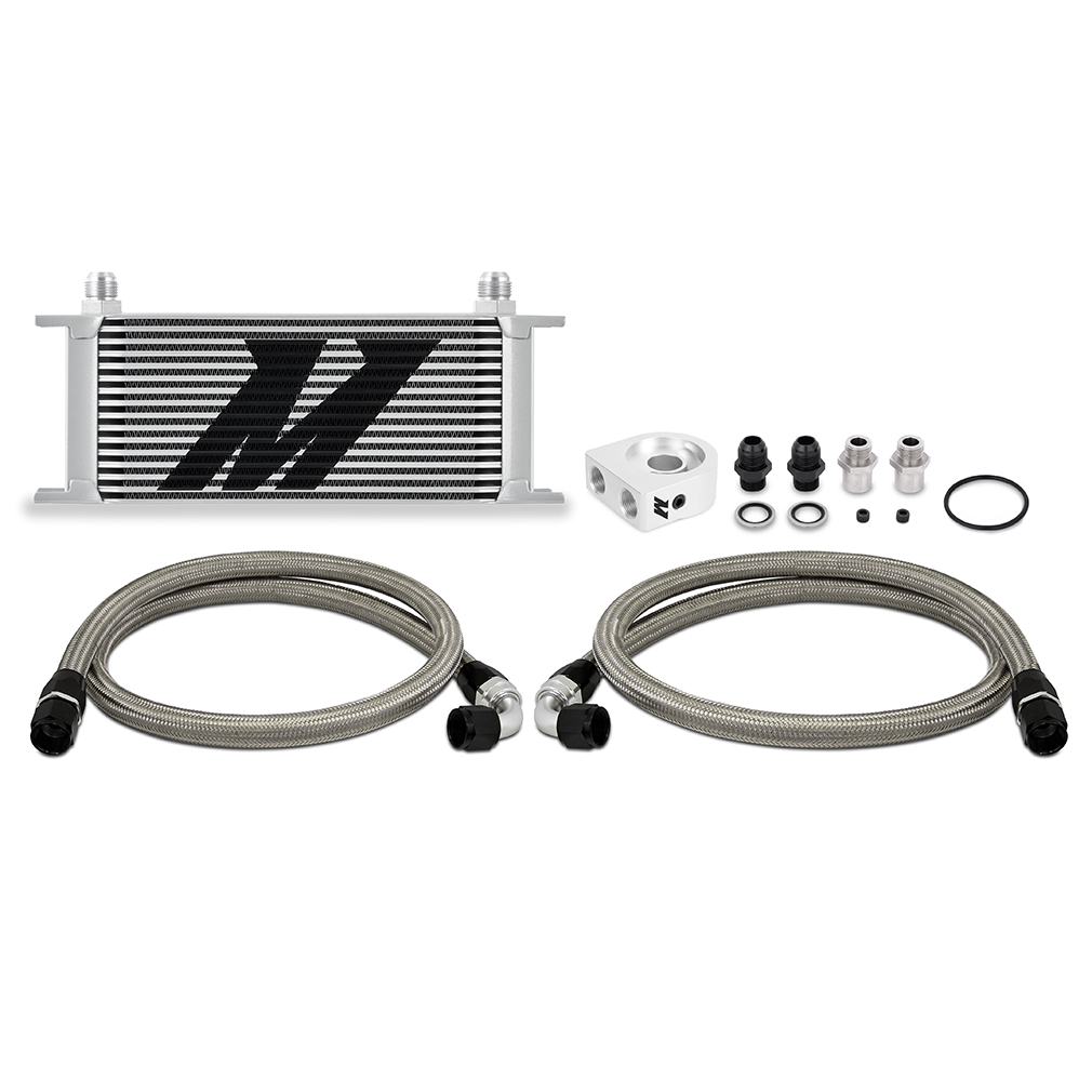 Mishimoto Universal Oil Cooler Kit, 16-Row, Silver
