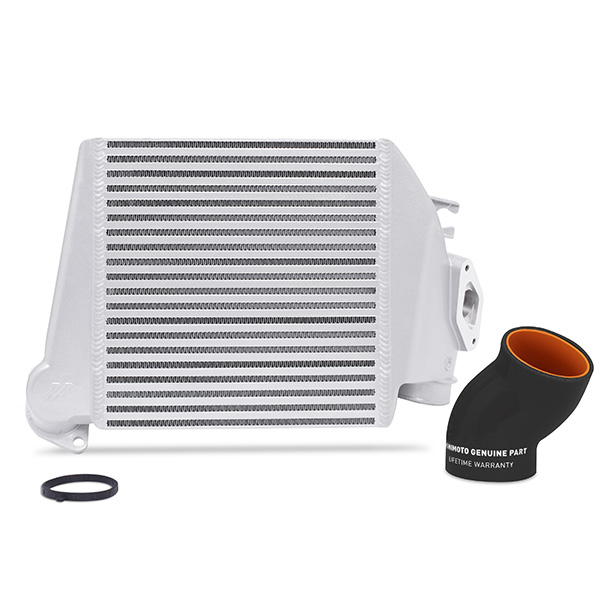 Mishimoto Subaru WRX Top Mount Intercooler Kit, 2008-2014, Silver w/ Black Hose