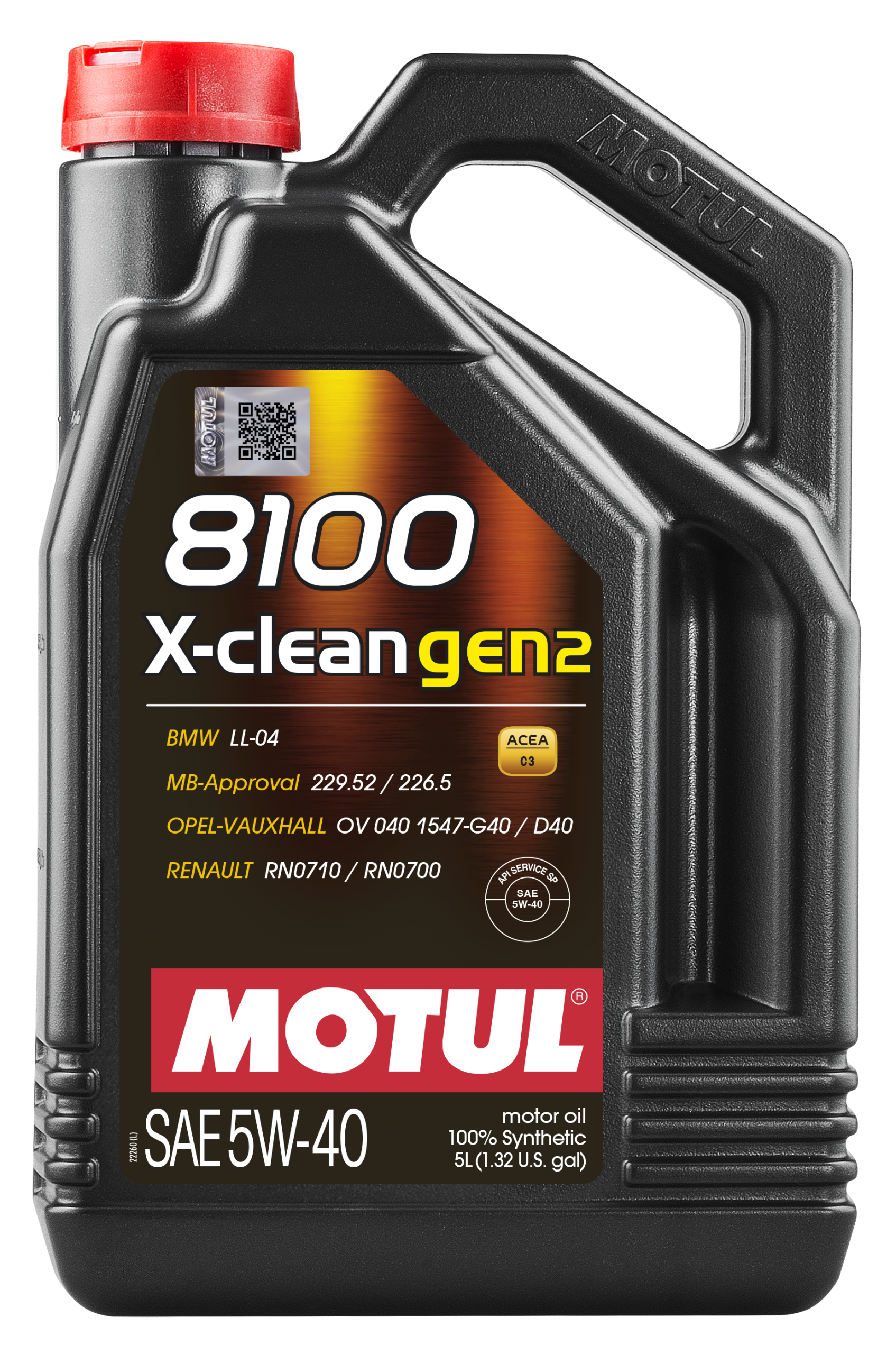 MOTUL 8100 X-CLEAN GEN2 5W-40 5L